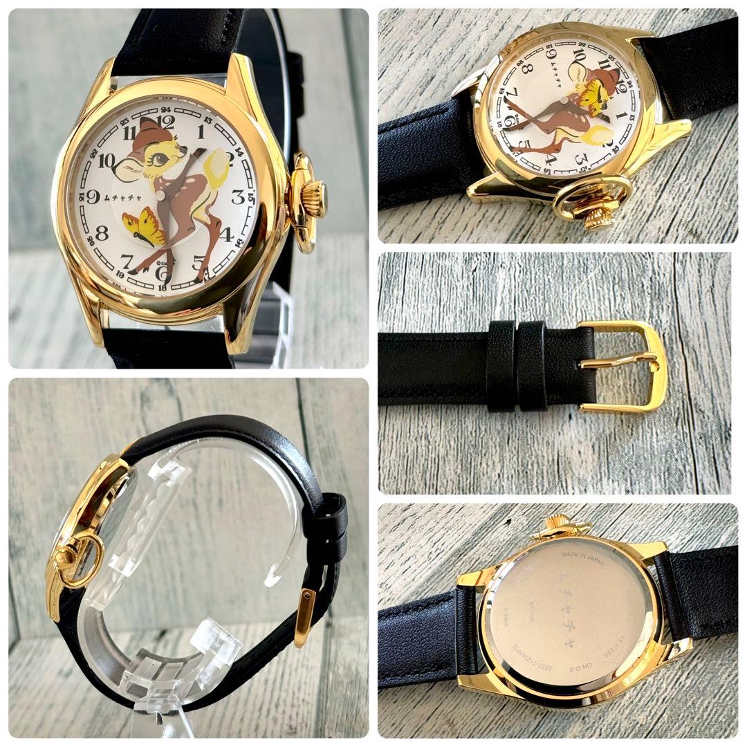 電池交換済】あちゃちゅむムチャチャ 腕時計 バンビ ディズニー - メルカリ