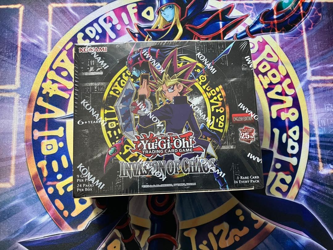遊戯王 EU版 INVASION OF CHAOS 未開封 BOX 復刻版EU版】遊戯王 25th 復刻