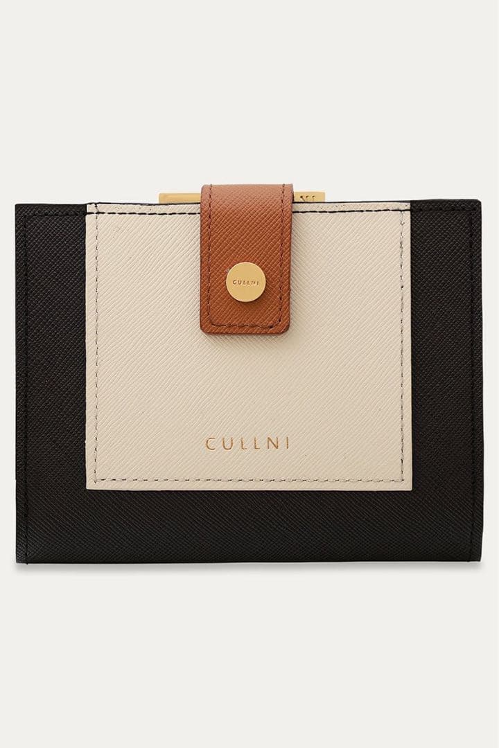 CULLNI クルニ 財布 本革 牛革 二つ折り ブラックメンズ レディース
