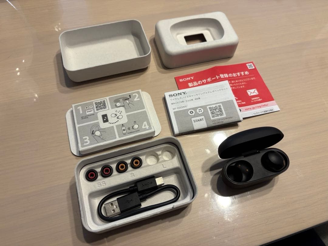 WF-1000XM5 右側 片耳 SONYイヤホンWF-1000XM5片耳(右)と充電ケース