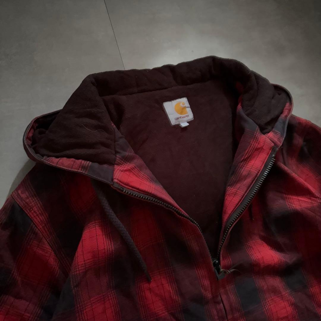希少 カーハート carhartt アクティブジャケット オンブレチェック 柄