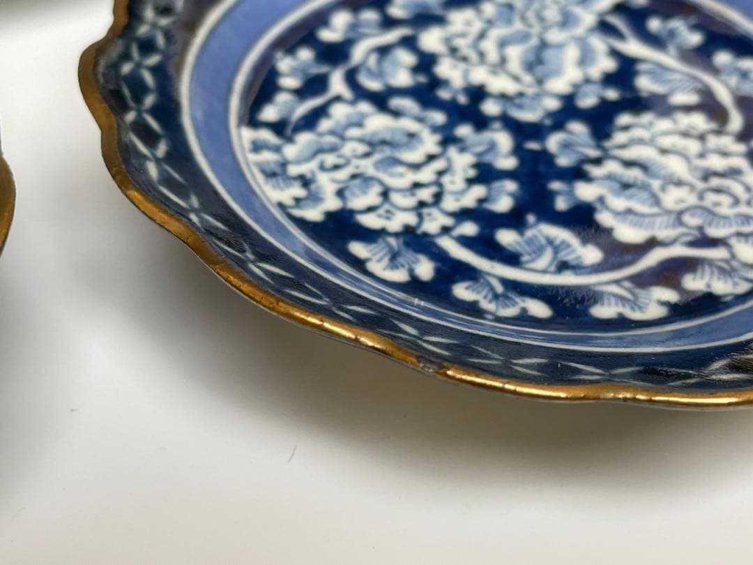 和食器】古伊万里 上手 牡丹唐草白抜き 小皿 五枚 - メルカリ