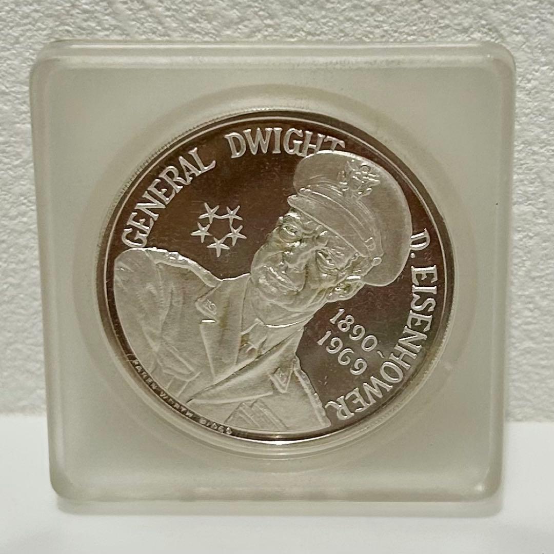 «匿名発送» ドワイト・D・アイゼンハワー 純銀メダル アメリカ大統領1ドル貨 ドワイト・D・アイゼンハワー Dwight D
