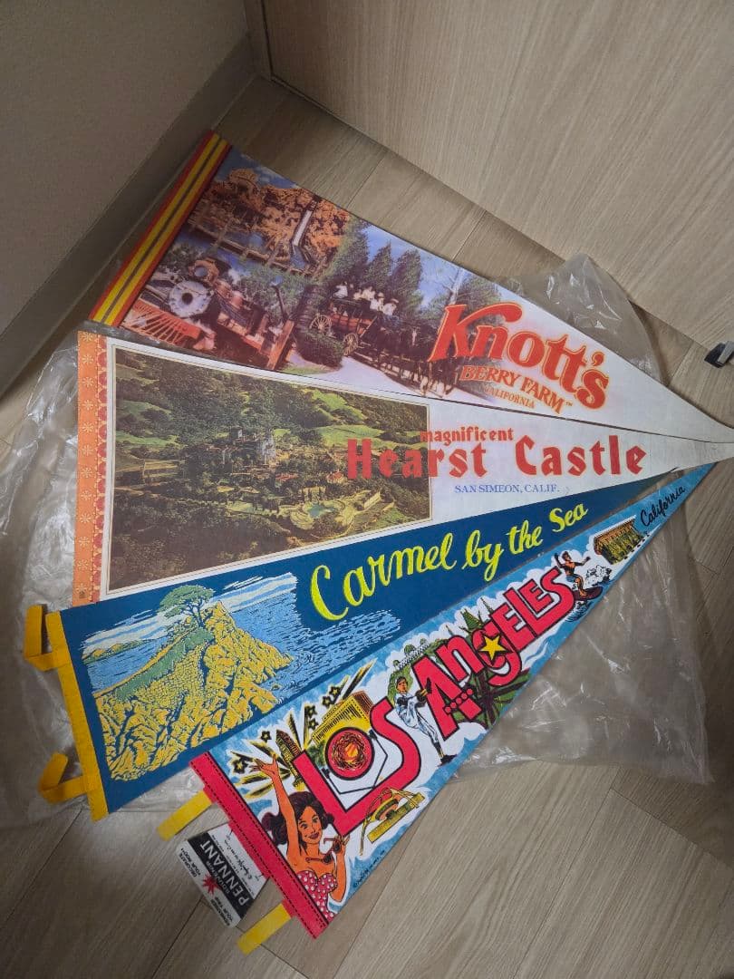 ヴィンテージ アメリカ ペナント ディズニーランドエリアマップ 17点