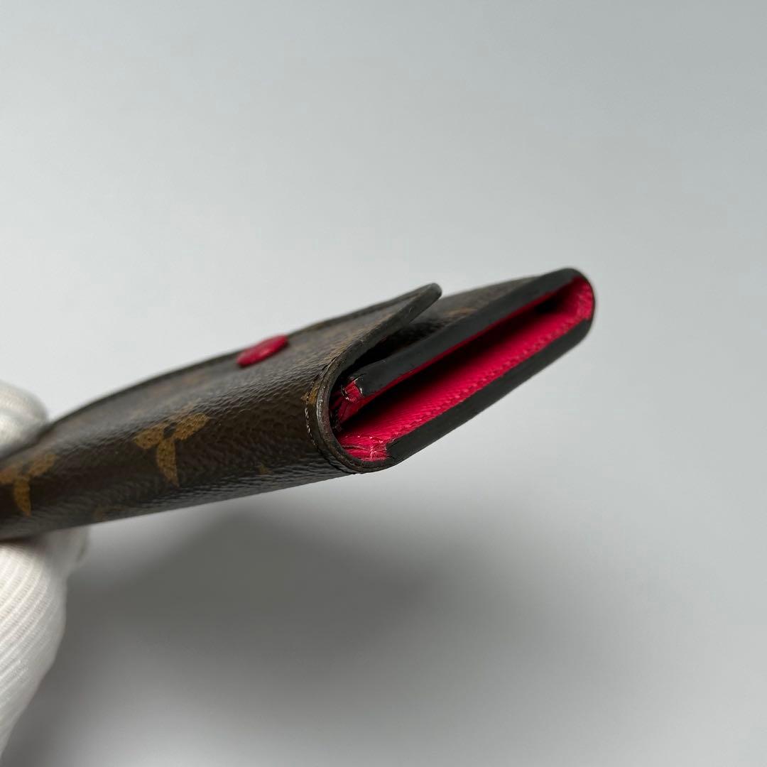 ルイヴィトン モノグラム ポルトモネロザリ フューシャ カードケース