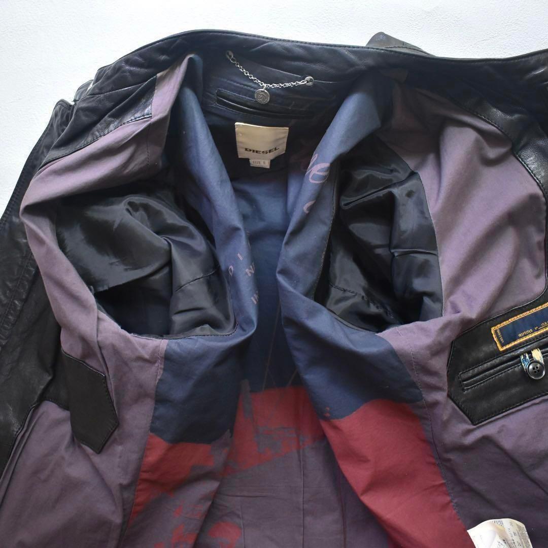 B*i様 archive 00s DIESEL シープレザーライダース 裏地総柄 B*i