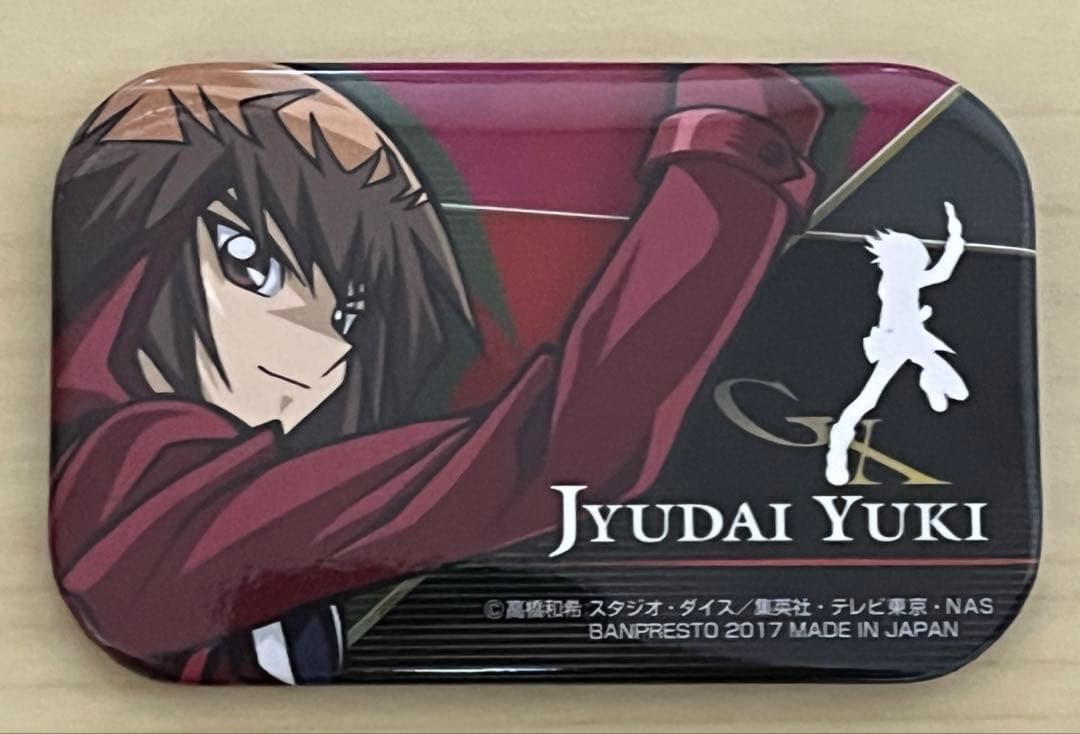 公*o様 遊戯王 カフェ　スクエア缶バッジ 遊城十代 公*o様 遊戯王 カフェ スクエア缶バッジ 遊城十代