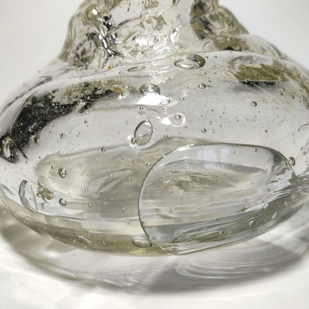 LAUQUE ラリック 水指 茶道具 ガラ工芸ガラス花瓶置物中古品