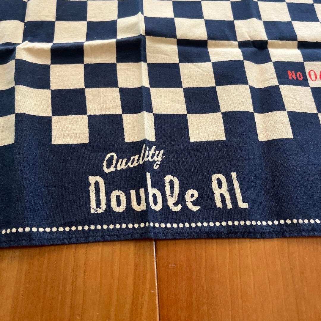 DOUBLE RL SUPPLY バンダナ ネイビー チェック ドット3枚セット