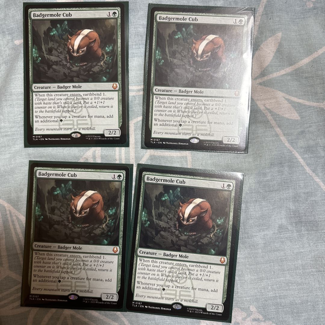 アナグマモグラの仔 英語 4枚セット アナグマモグラの仔 英語 MTG