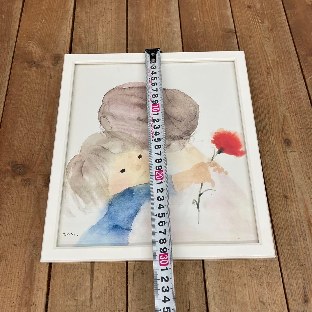 いわさきちひろ 母の日 人物画 水彩画 アート ポスター 複製画 壁掛け飾り