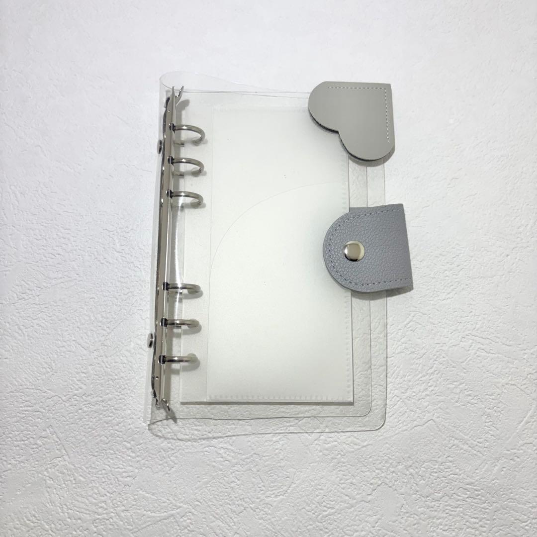 アクリルバインダー A6 リフィル5枚 韓国 貯金 saving グレー - メルカリ