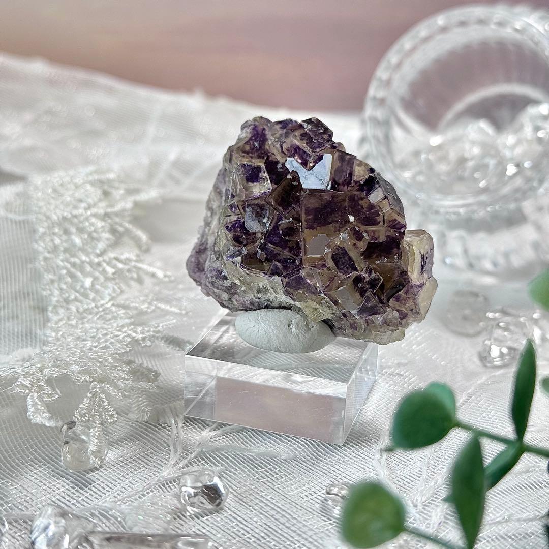 D179】ナミビア オコルス フローライト 鉱物 標本 原石