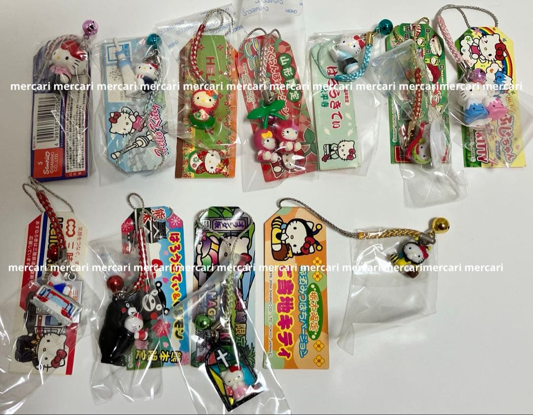 ご当地キティ 根付 ハローキティ ストラップ レア 貴重 レトロ 嶽本野ばら 他