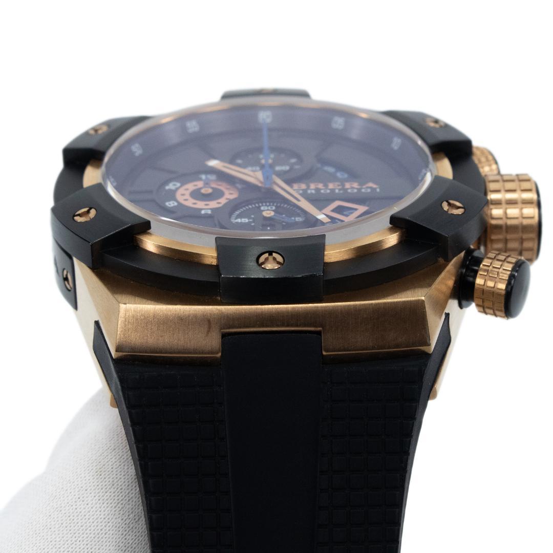 ブレラオロロジ 腕時計 メンズ スーパースポルティーボ 黒 クロノグラフ ロゴ