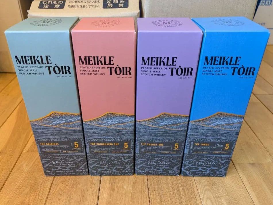 MEIKLE TOIR スコッチウイスキー 4本セット　ミークルトール MEIKLE TOIR スコッチウイスキー 4本セット ミークルトール