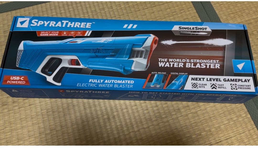 【２本セット】世界一の電動水鉄砲　スパイラ スリー　と電動ハンドウォーターガン 2本セット】世界一の電動水鉄砲 スパイラ スリー と電動ハンド