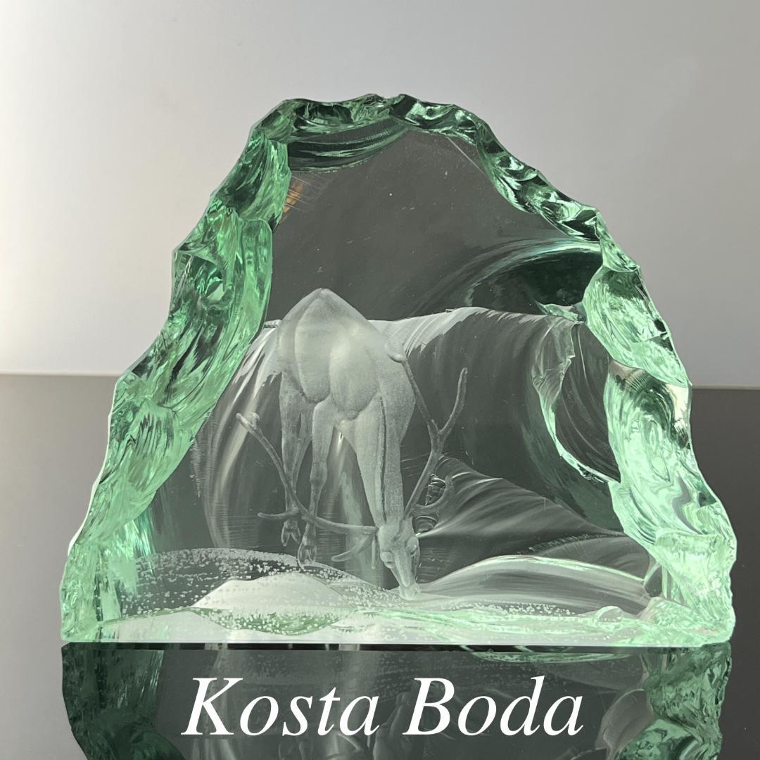 【Kosta Boda】ガラス 鹿のオブジェ / ペーパーウェイト Kosta Boda】ガラス 鹿のオブジェ / ペーパーウェイト - メルカリ