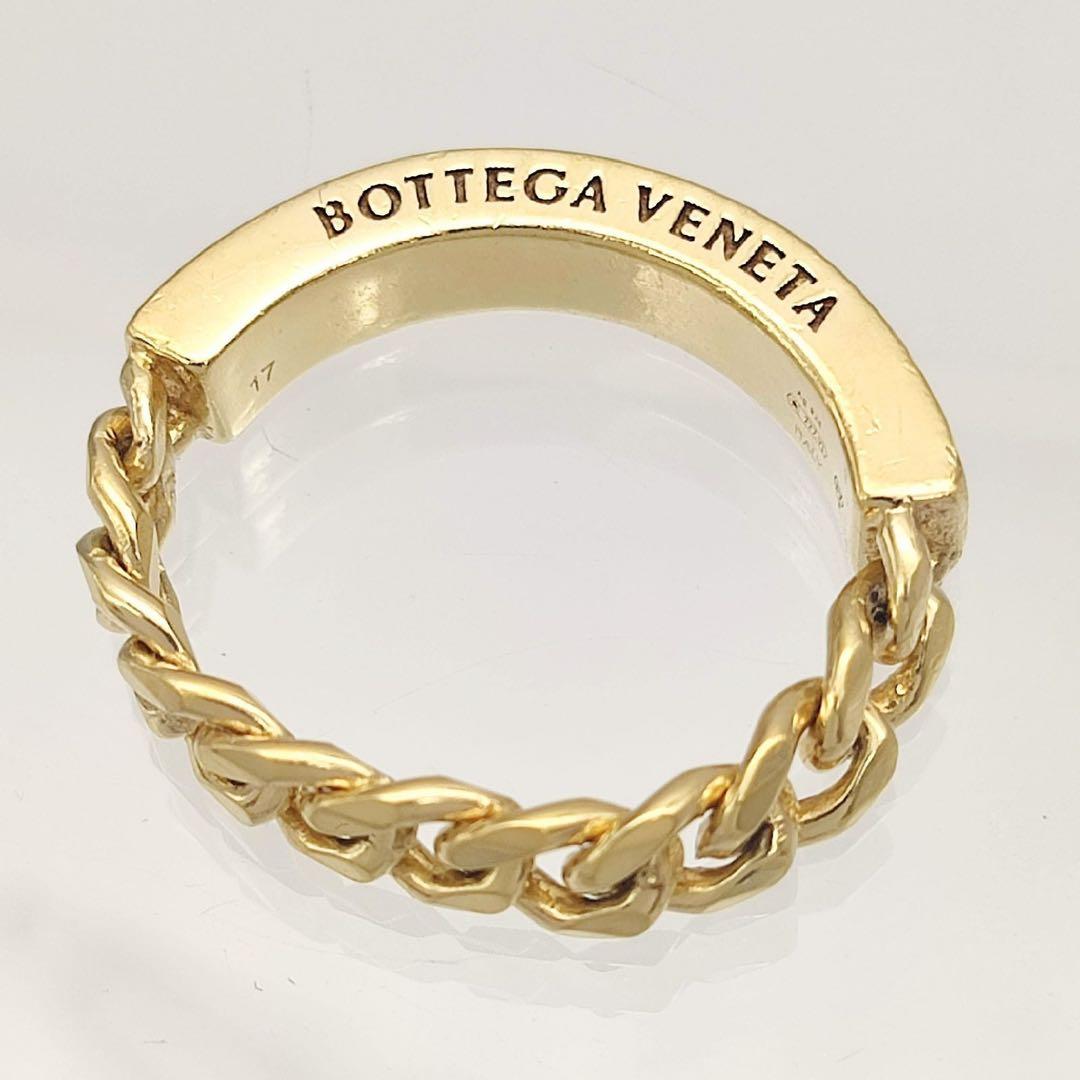 美品【BOTTEGA VENETA】ゴールドリング　メンズ
