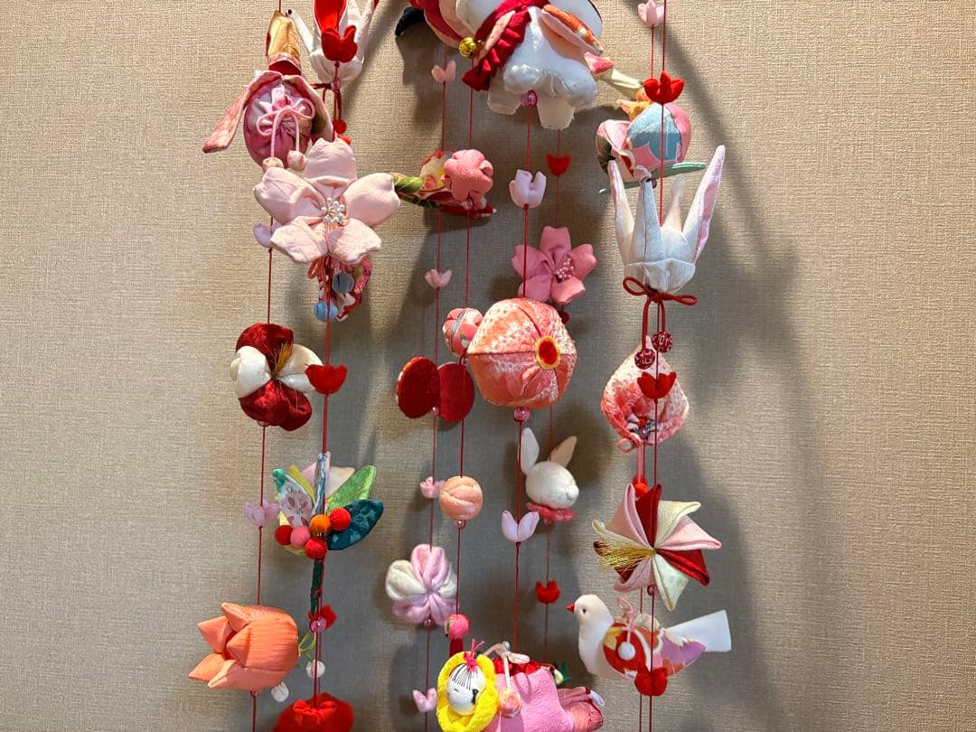 R・オーダー追加分作成中。豪華つるし雛No.177・ひな祭り・桃の節句