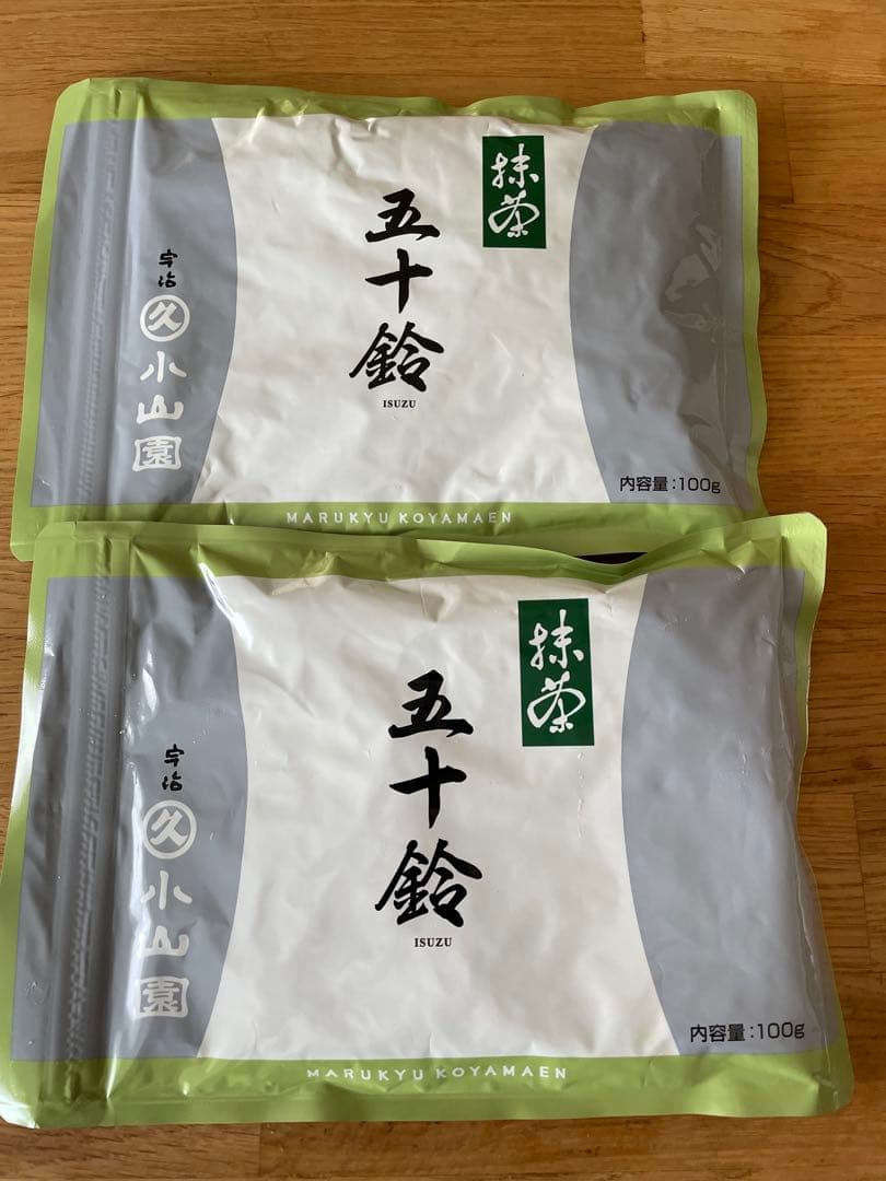 抹茶 五十鈴　丸久小山園　100g ×2 五十鈴 お点前用抹茶 丸久小山園 - Sazen Tea
