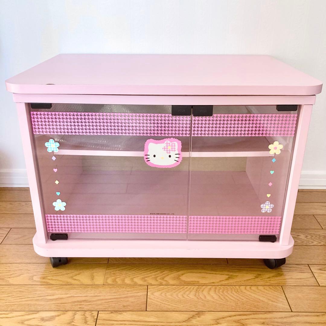 ♥️超希少！レトロ HELLO KITTY テレビ台 カオハナ 1998年 当時物