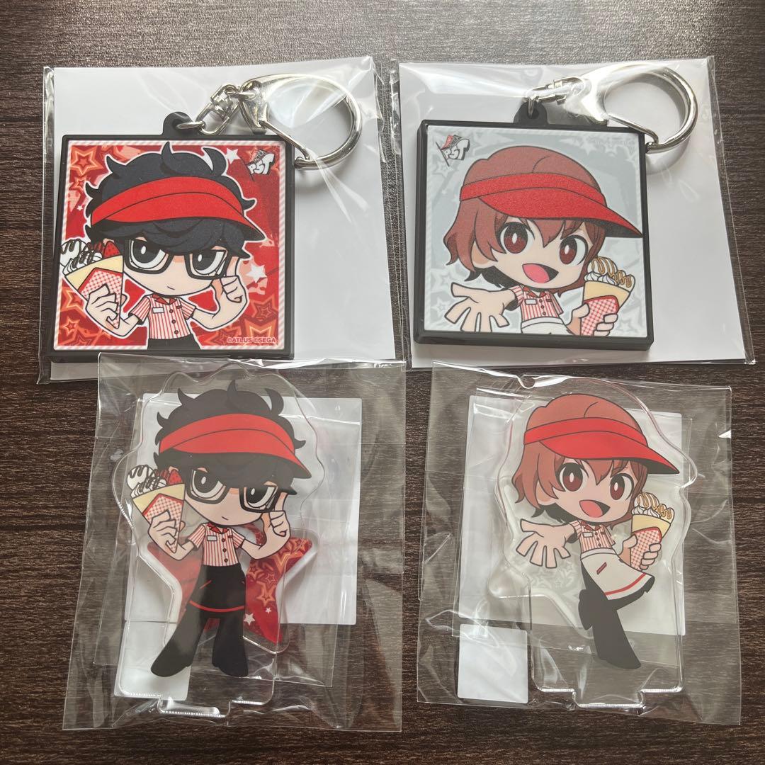 ペルソナ5明智吾郎タクティカ缶バッジマリオンクレープ