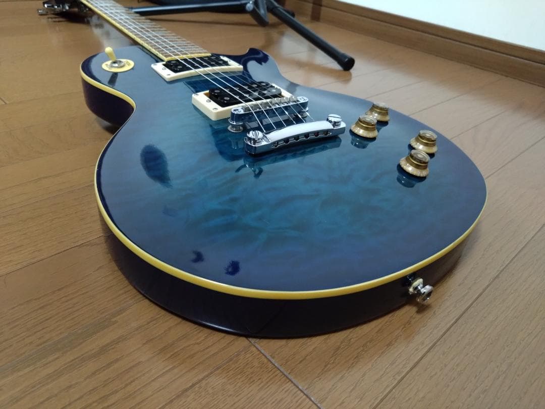 Barclay エレキギター ブルー 簡易ケース付き