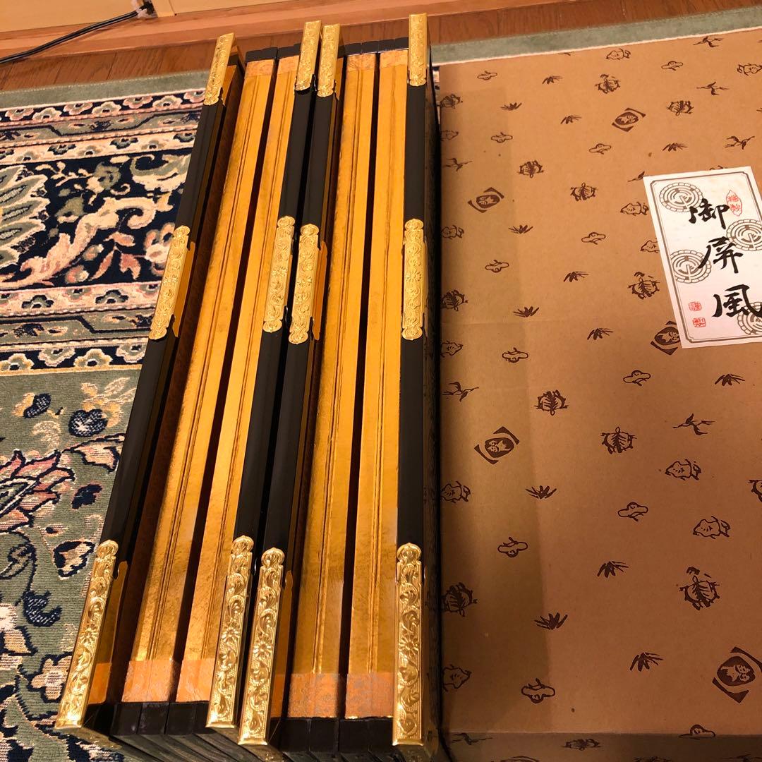 お雛様屏風　松、梅、鶴特大