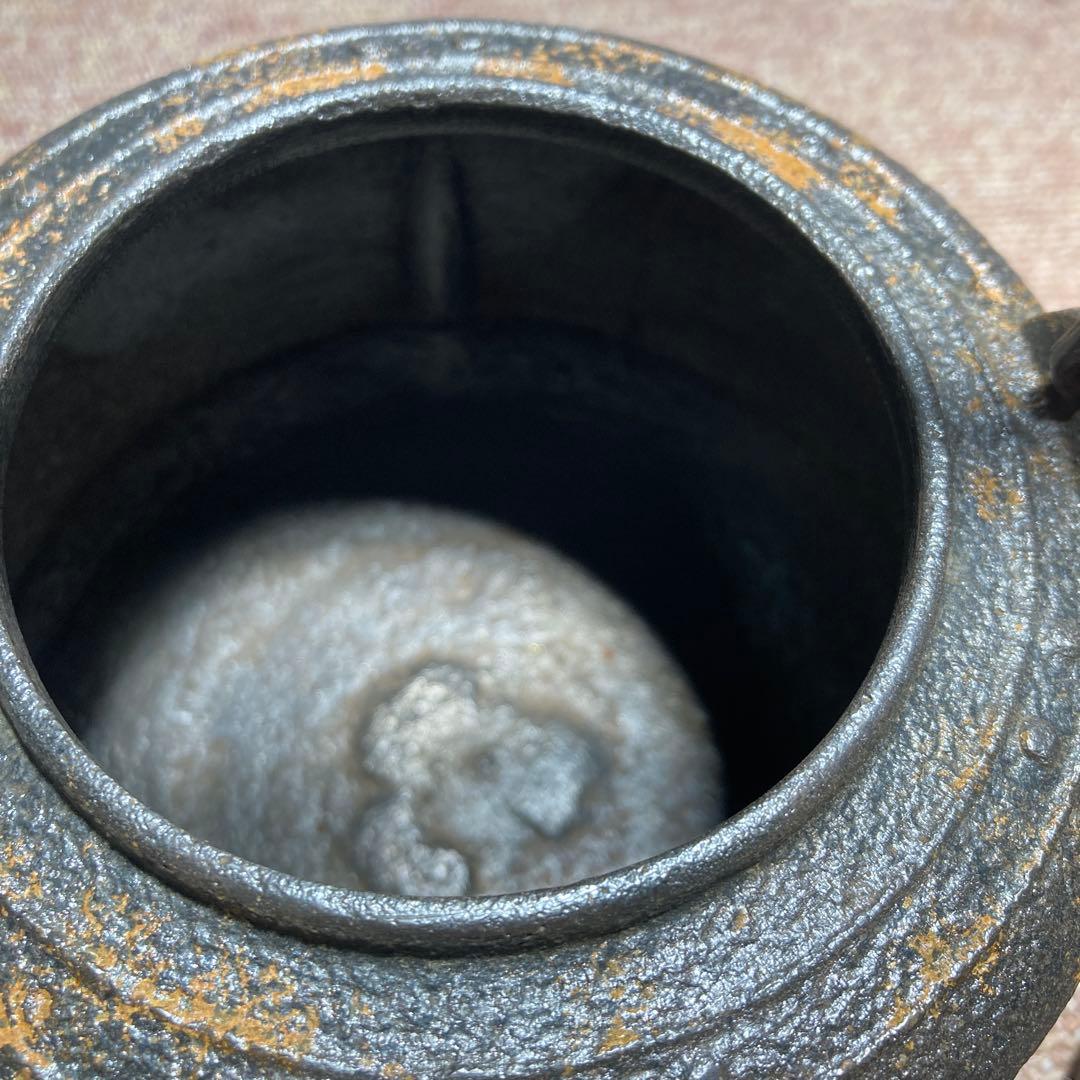 龍文堂富士図銀象嵌入り鉄瓶