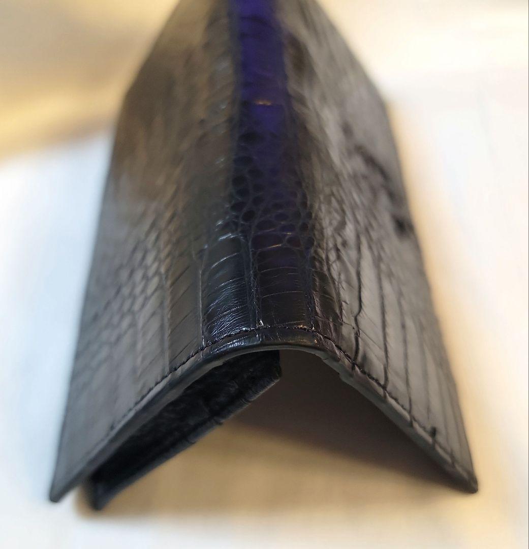 新品　RODANIA ロダニア　本ワニ革　長財布　クロコダイル　ブラック