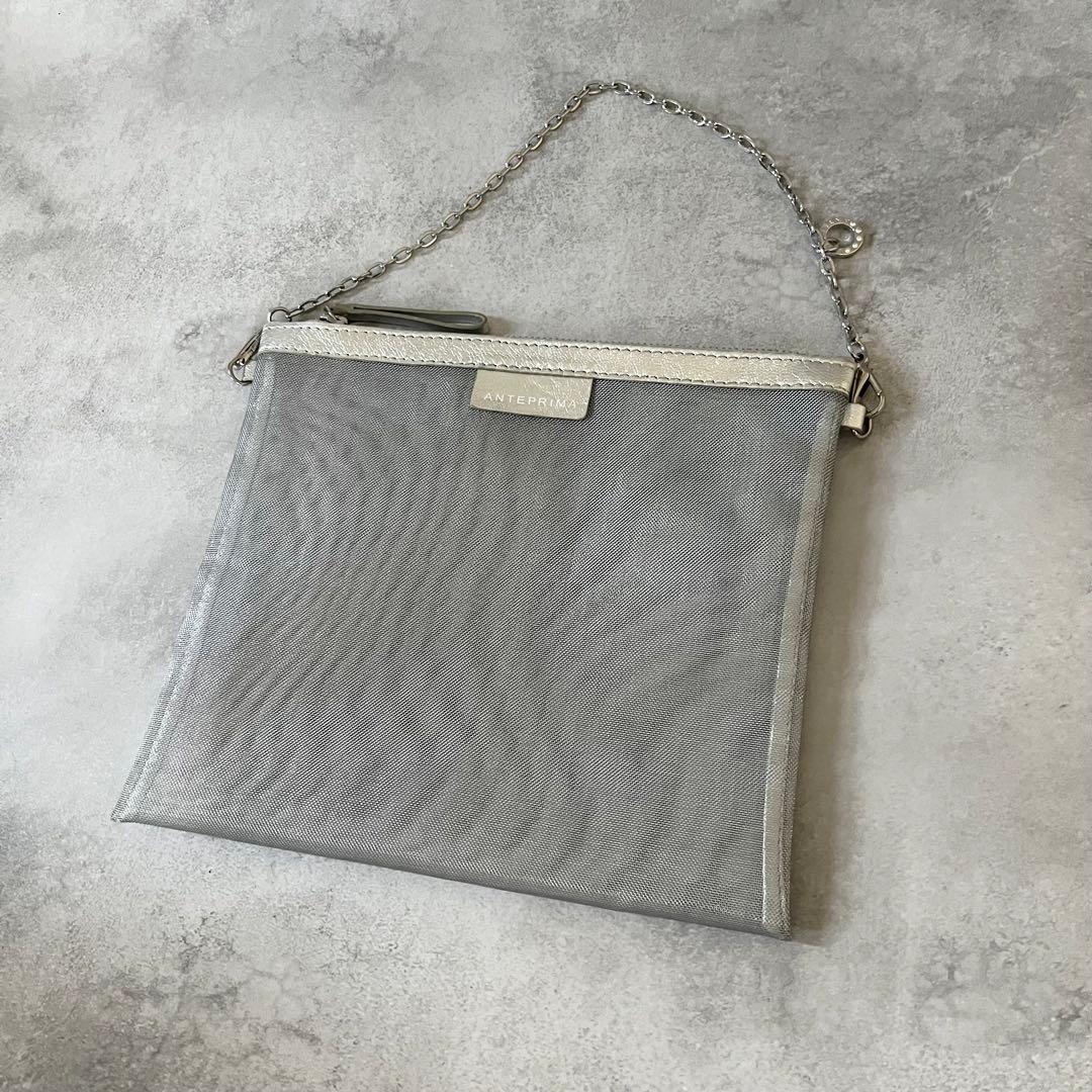 【未使用級✨】アンテプリマ　ワイヤー　インナーバッグ・保存袋×2付き　グリーン