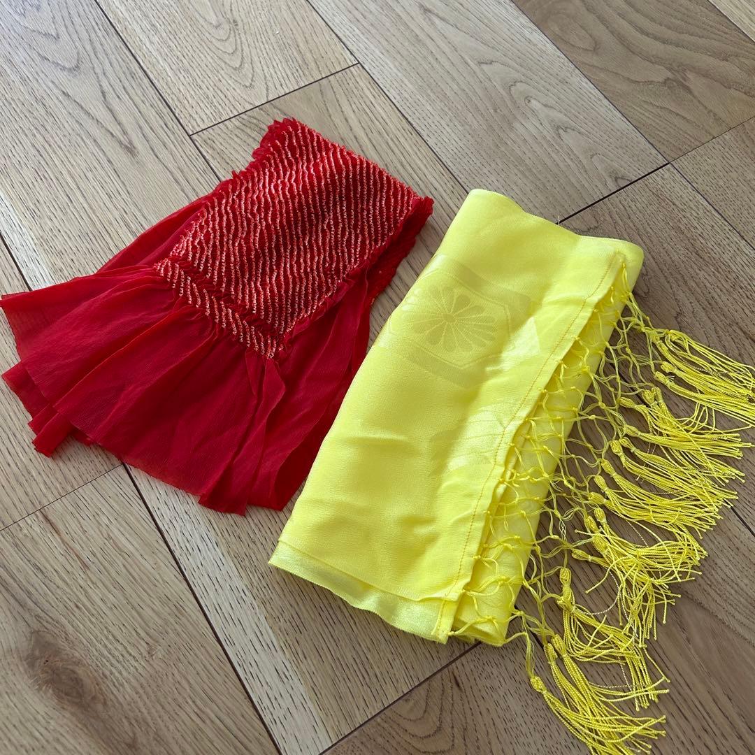 七五三 女の子7歳着物・帯セット　赤　レトロ　アンティーク