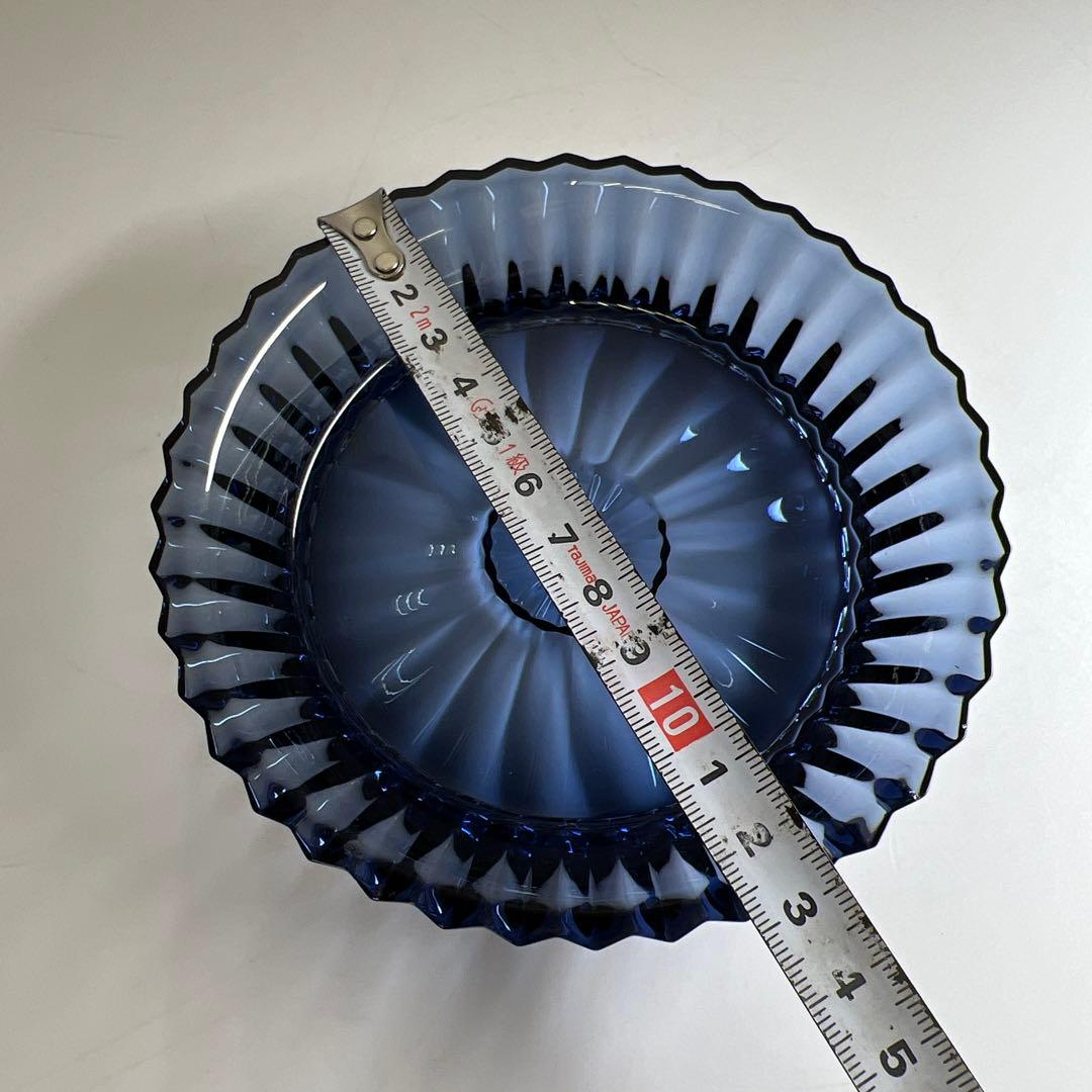 バカラ ミルニュイ ミッドナイトブループレート 幅13㎝ 東Y7-0530⭐︎1F