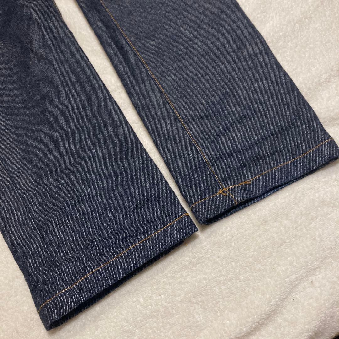 新品タグ付き ato アトウ ストレッチデニム サルエルパンツ 46 ネイビー