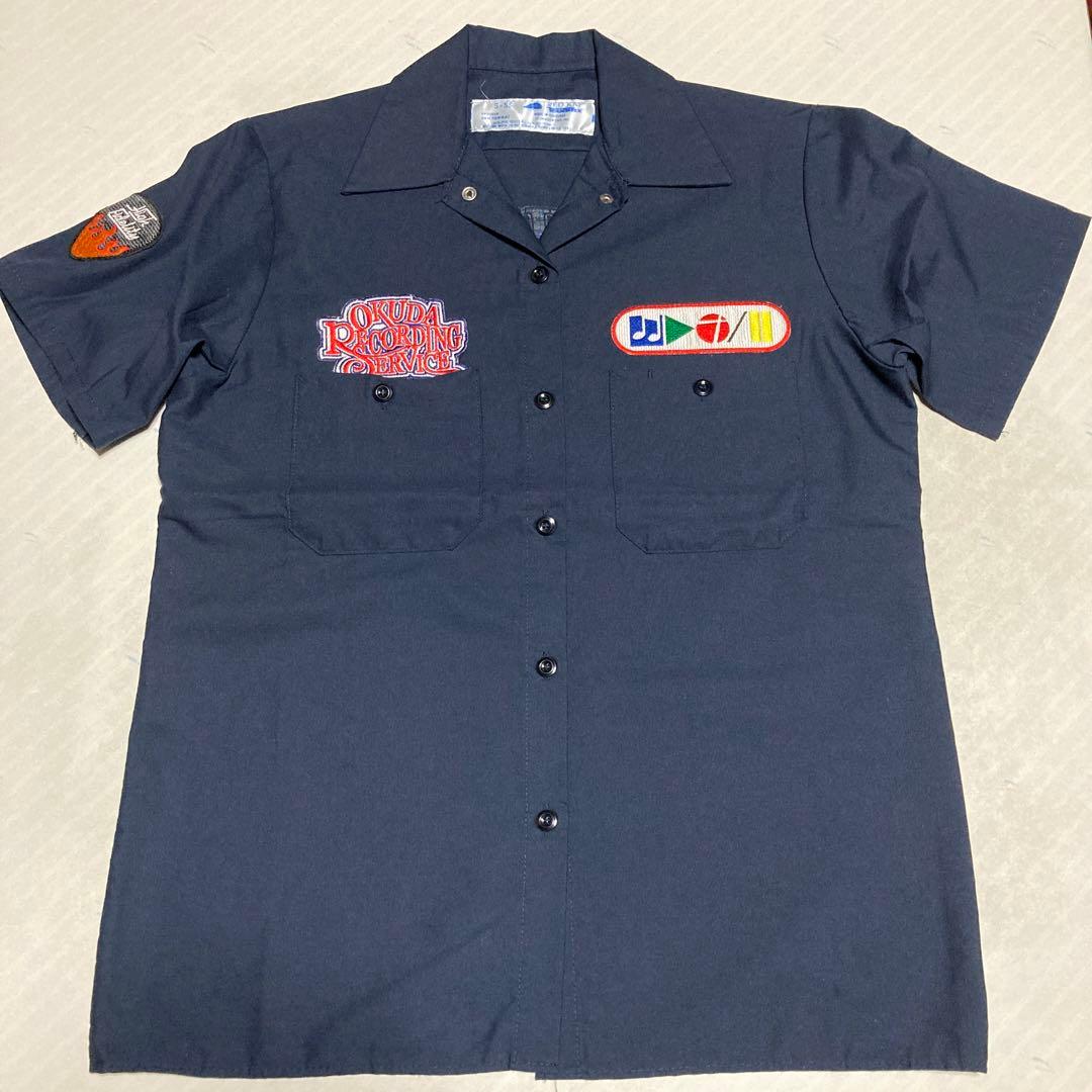 奥田民生 ワークシャツ ワッペン縫付カスタム品 - メルカリ