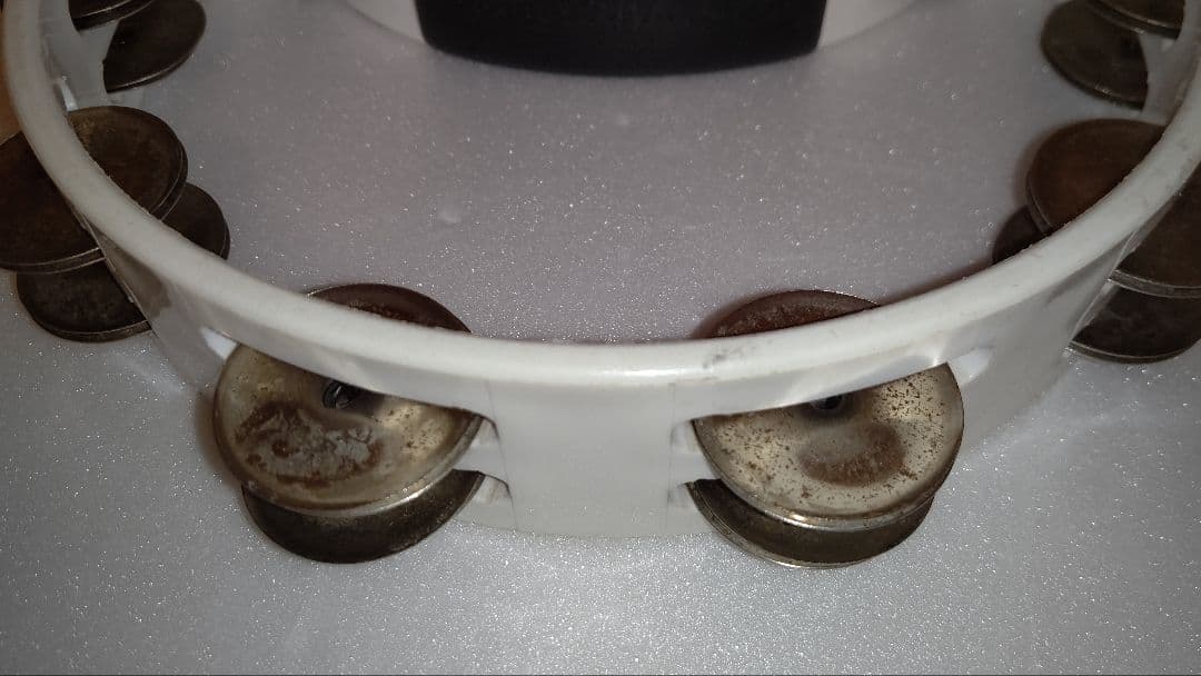 タンバリン(希少なBLACKジングルMEINL)リズムテックRHYTHMTECH - メルカリ