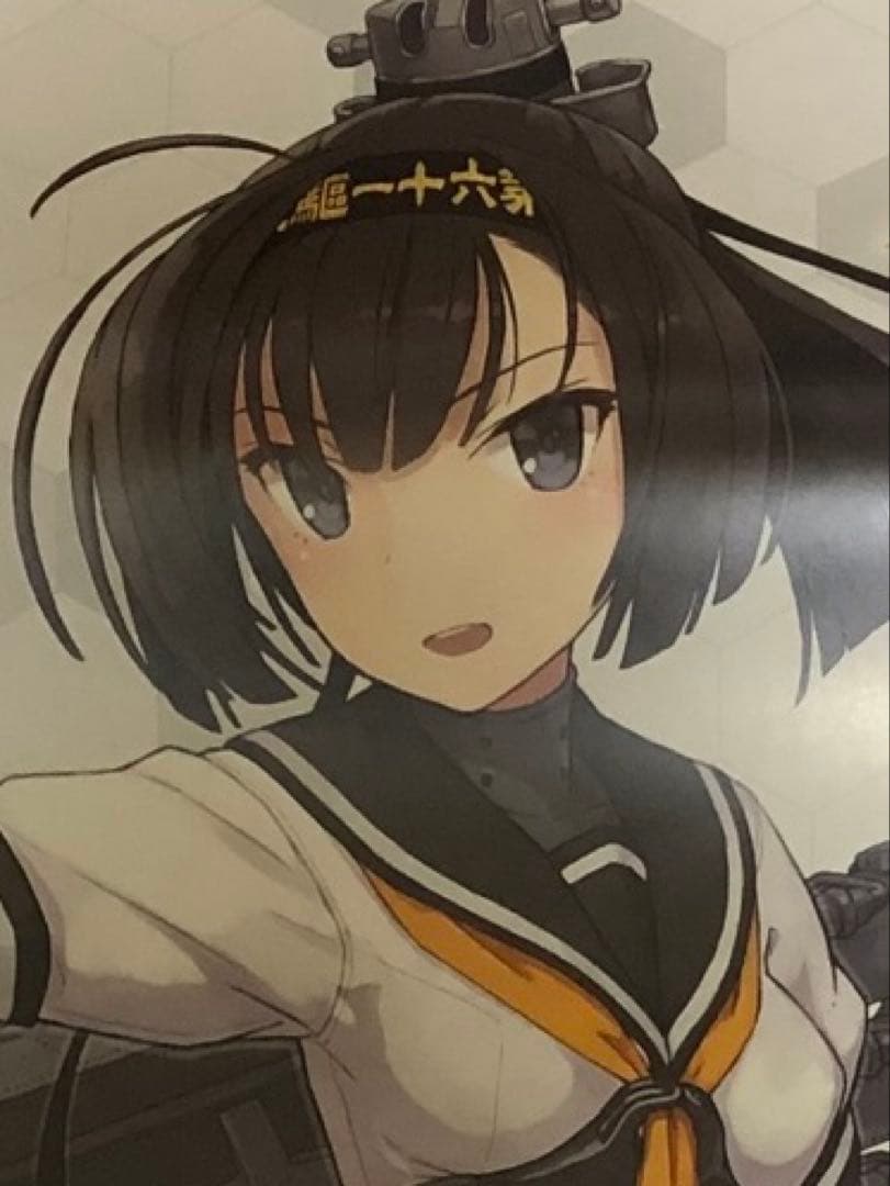 非売品】艦隊これくしょん 艦これ改 秋月 ② B2 半裁 サイズ ポスター