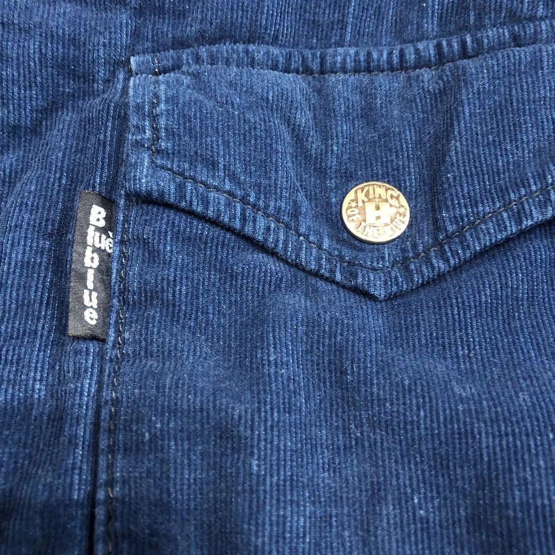 ハリウッドランチマーケットBLUE BLUE インディゴボアジャケットMの