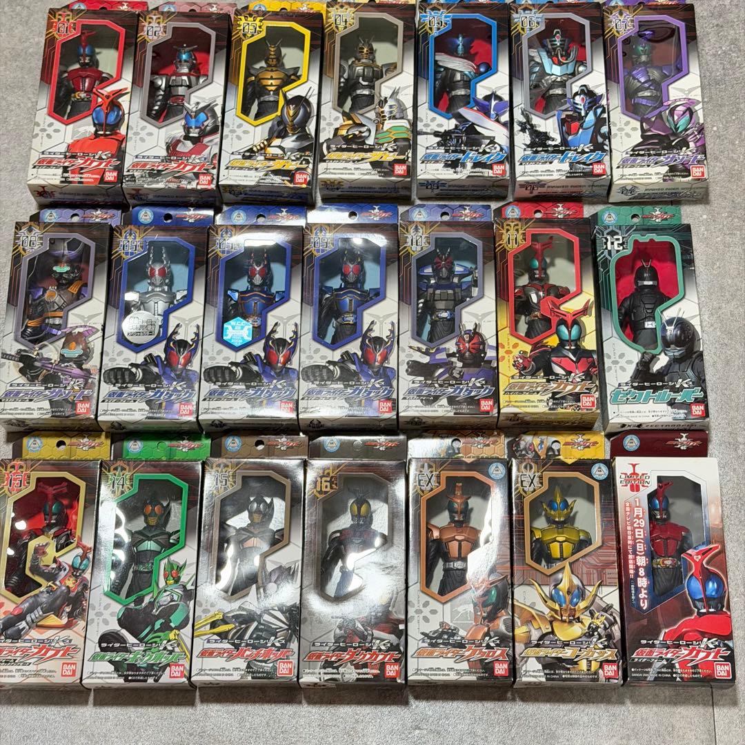 仮面ライダーカブト ライダーヒーローシリーズ フィギュア 21点 まとめ