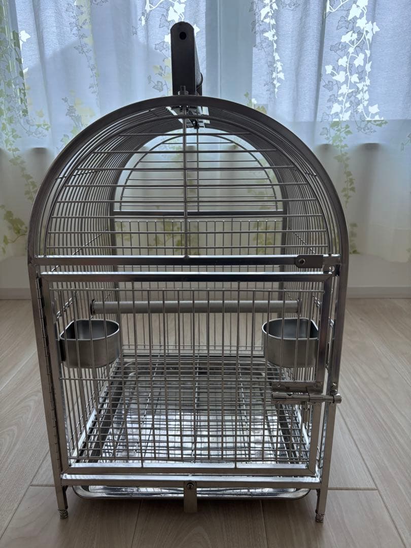 ステンレス製　中型大型インコ用　鳥かご　ケージ Amazon.co.jp: 鳥籠 インコ Bird Cage Stand 、鳥かご ケージ