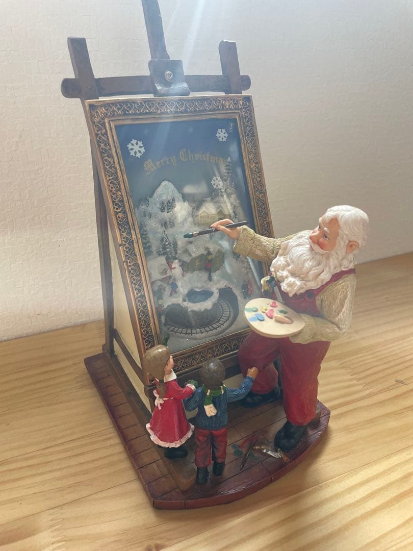 サンタクロース クリスマス オルゴール　フィギュア サンタクロース クリスマス オルゴールフィギュア