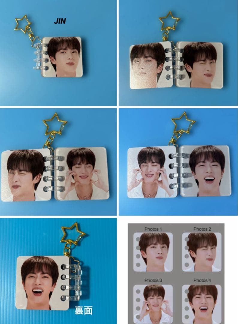 BTS JIN アクリルフォトアルバムキーホルダー（R）