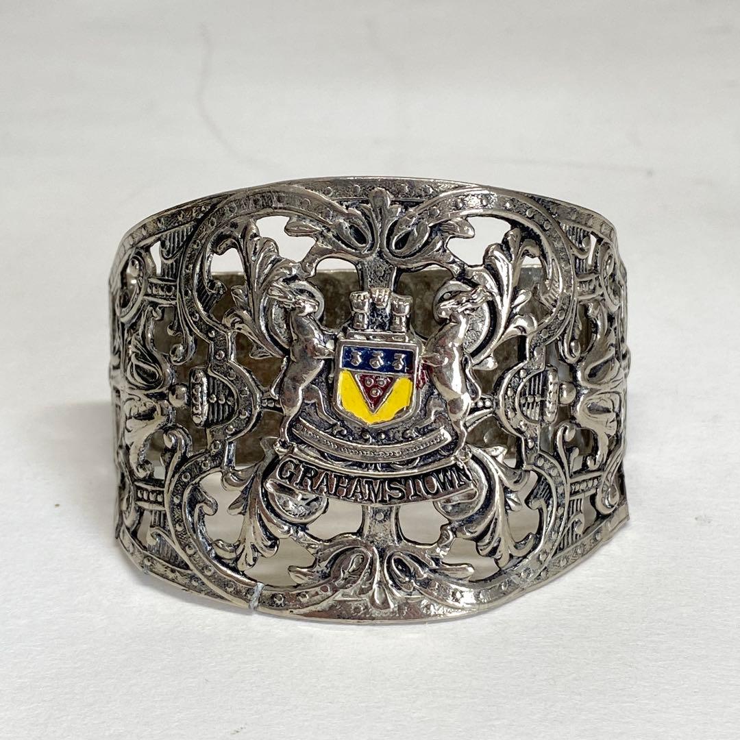 ヴィンテージ シルバープレート ナプキンリング 透かし細工 グラハム