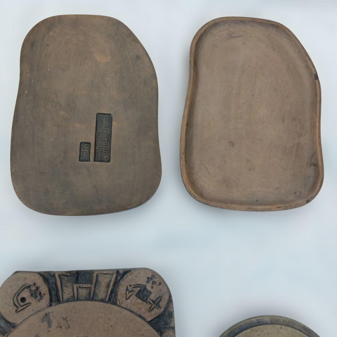 中国 李白記念 硯 書家 書道 中華人民共和国 3組