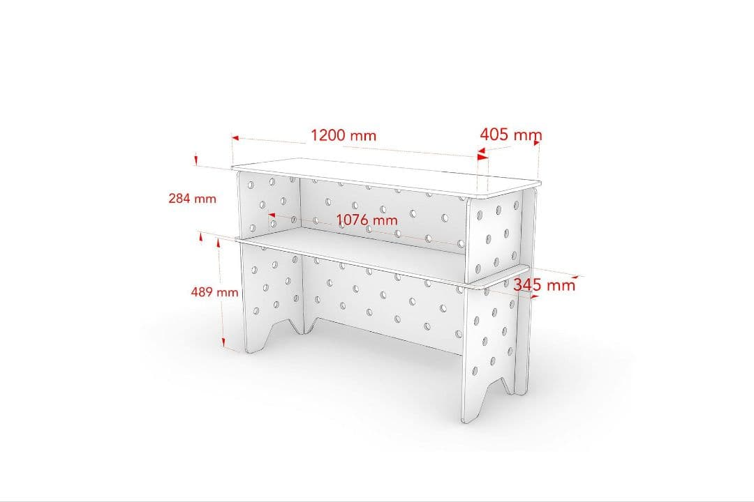カインズホーム　CAINZ　CDM　持ち運びできるカウンターテーブル L