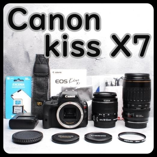 デジタル 一眼レフ Canon Eos Kiss X7セット