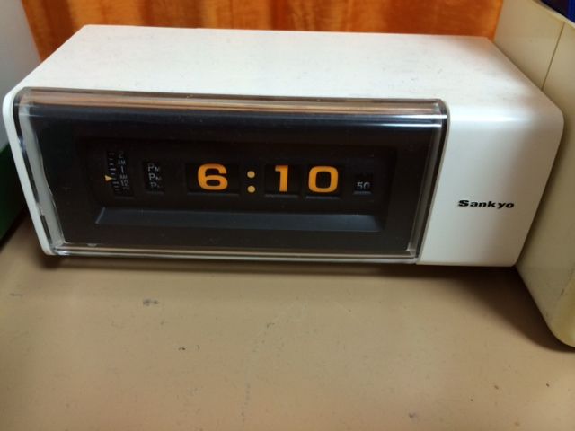 C. Sankyo パタパタ時計 ドラムクロック DT-601 レトロ Sankyo